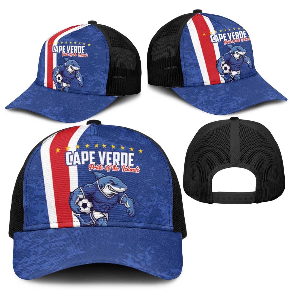 Cape Verde Football Baseball Net Cap Pride Of The Islands - Wonder Print Shop