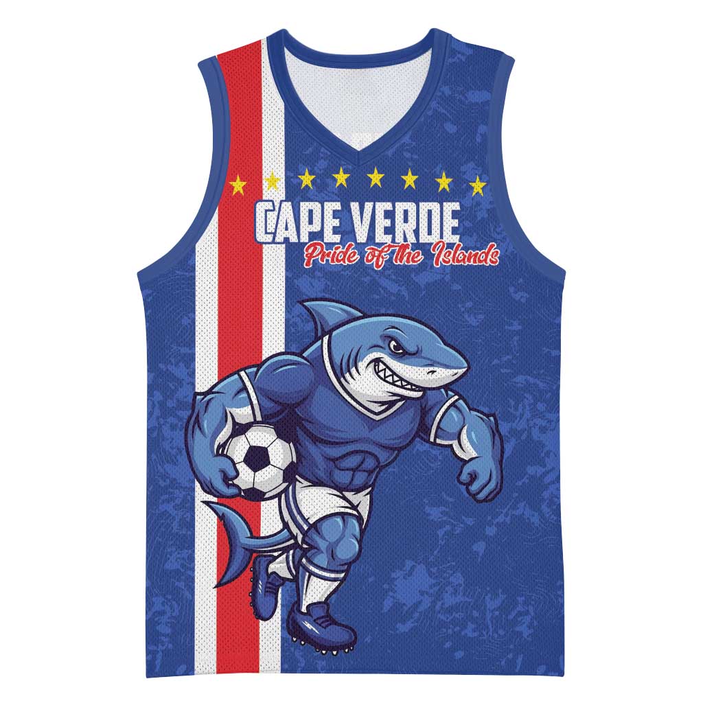 Cape Verde Football Custom Basketball Jersey Pride Of The Islands - Wonder Print Shop