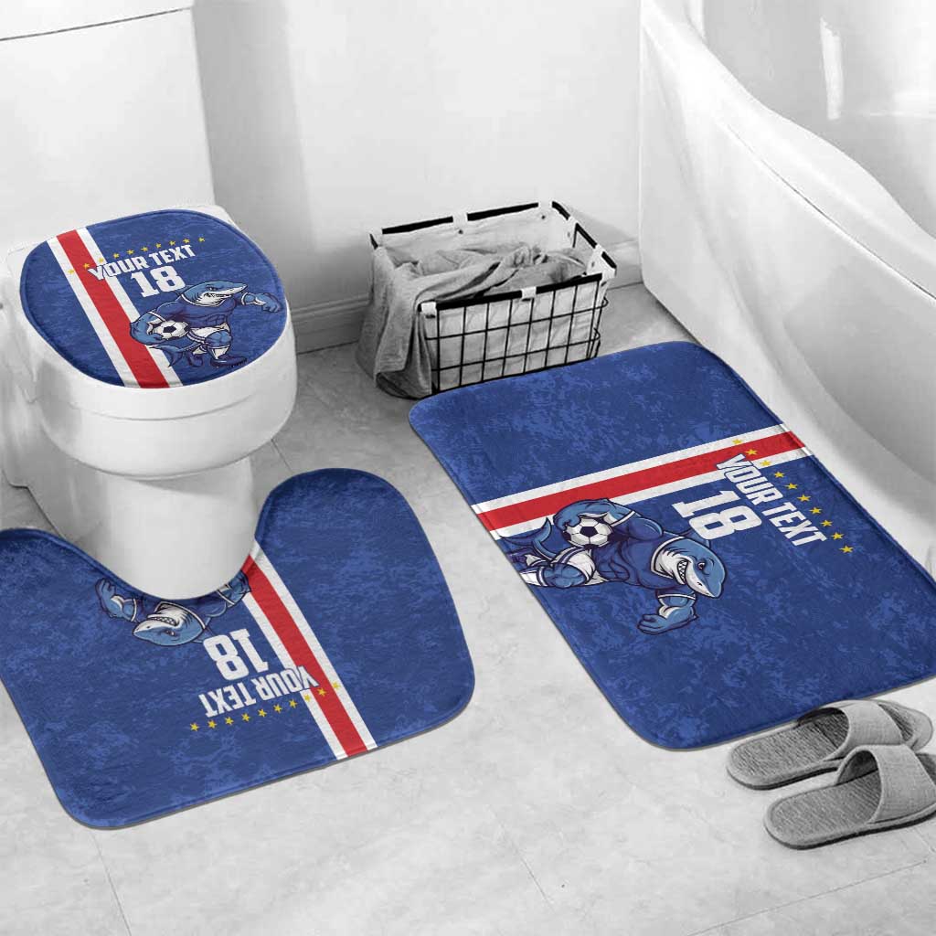 Cape Verde Football Custom Bathroom Set Pride Of The Islands - Wonder Print Shop