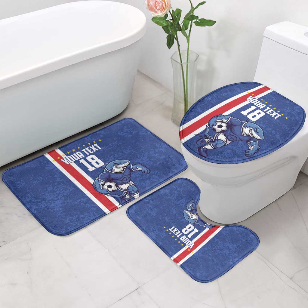 Cape Verde Football Custom Bathroom Set Pride Of The Islands - Wonder Print Shop