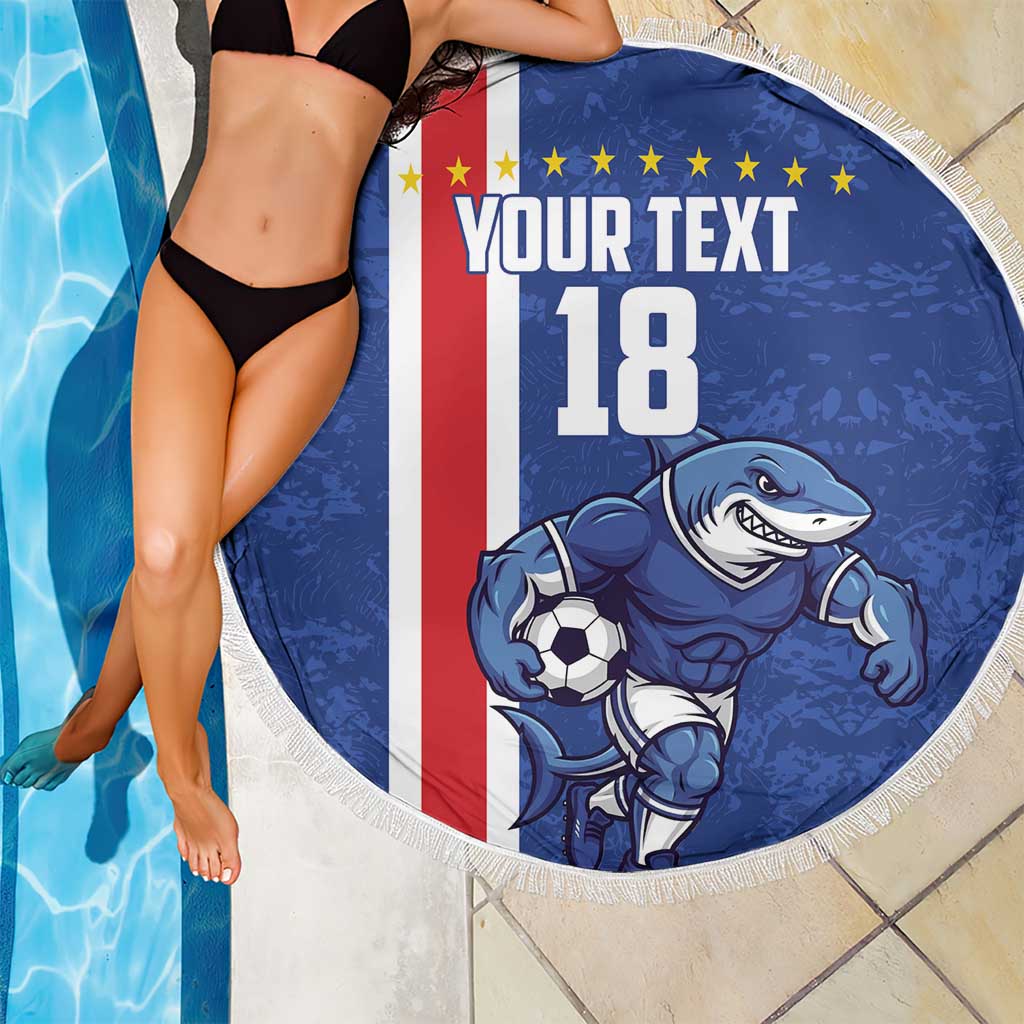 Cape Verde Football Custom Beach Blanket Pride Of The Islands - Wonder Print Shop