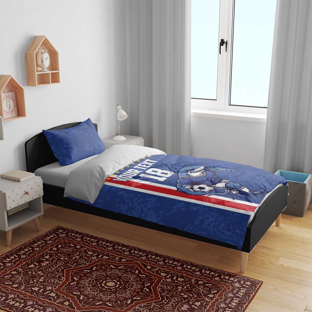 Cape Verde Football Custom Bedding Set Pride Of The Islands - Wonder Print Shop
