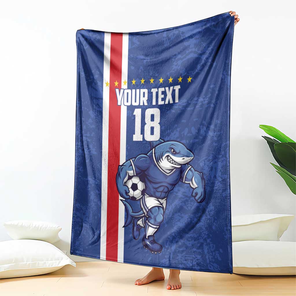 Cape Verde Football Custom Blanket Pride Of The Islands - Wonder Print Shop