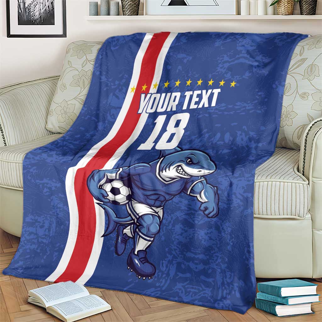 Cape Verde Football Custom Blanket Pride Of The Islands - Wonder Print Shop