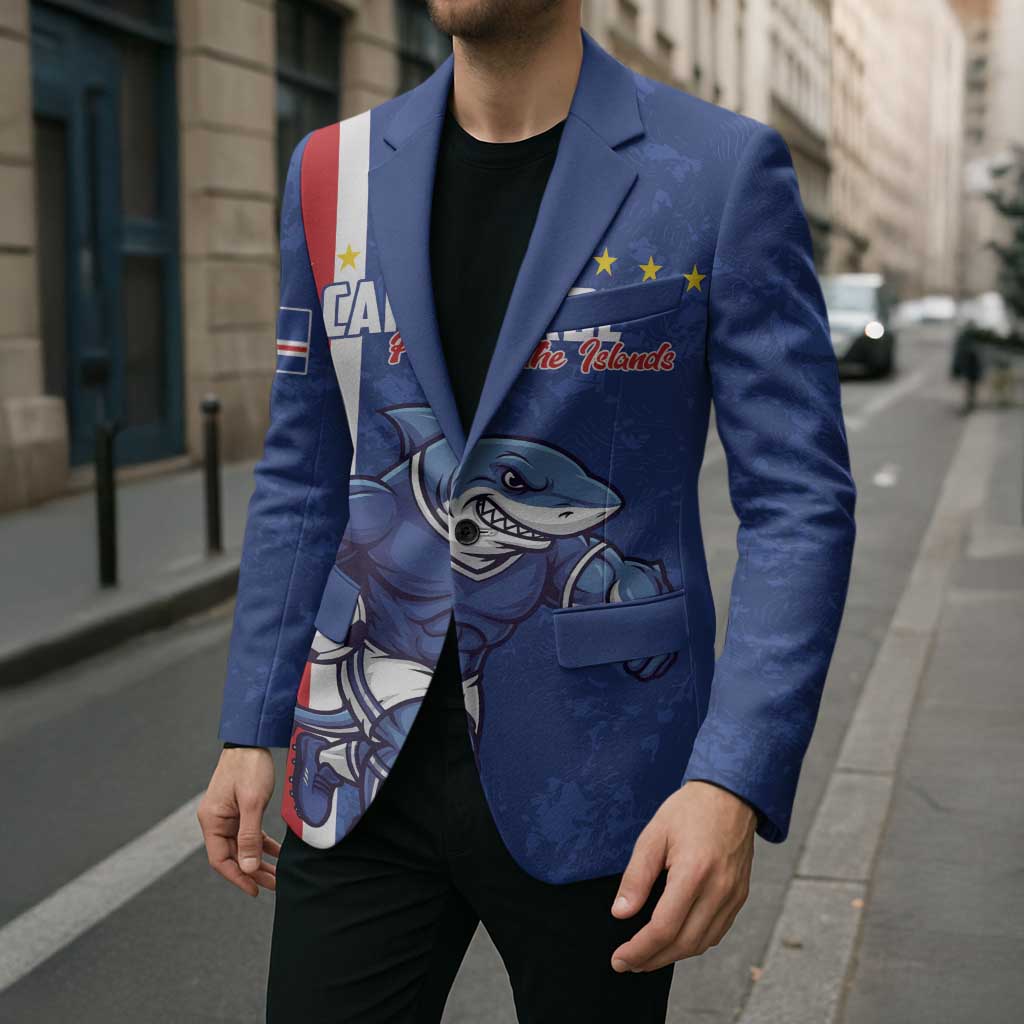 Cape Verde Football Custom Blazer Pride Of The Islands - Wonder Print Shop