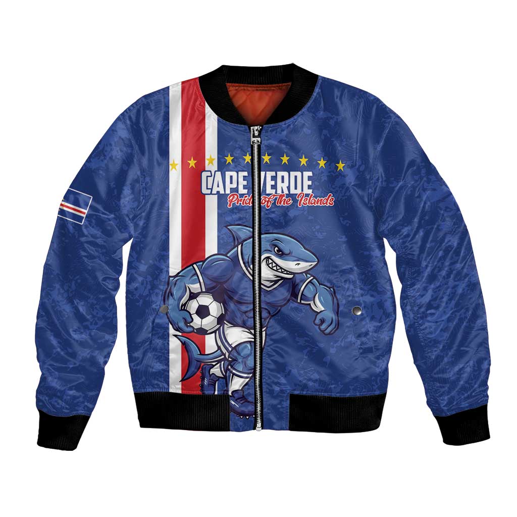Cape Verde Football Custom Bomber Jacket Pride Of The Islands - Wonder Print Shop