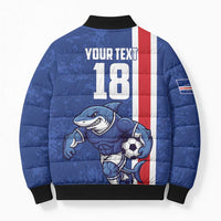 Cape Verde Football Custom Bomber Puffer Jacket Pride Of The Islands - Wonder Print Shop