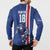 Cape Verde Football Custom Button Sweatshirt Pride Of The Islands - Wonder Print Shop