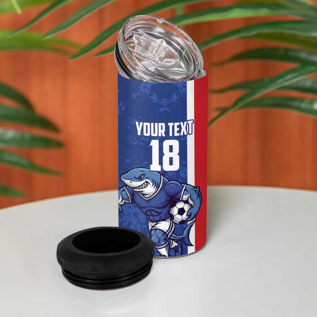Cape Verde Football Custom 4 in 1 Can Cooler Tumbler Pride Of The Islands - Wonder Print Shop