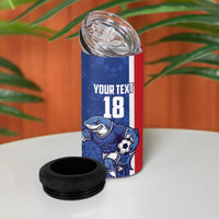 Cape Verde Football Custom 4 in 1 Can Cooler Tumbler Pride Of The Islands - Wonder Print Shop