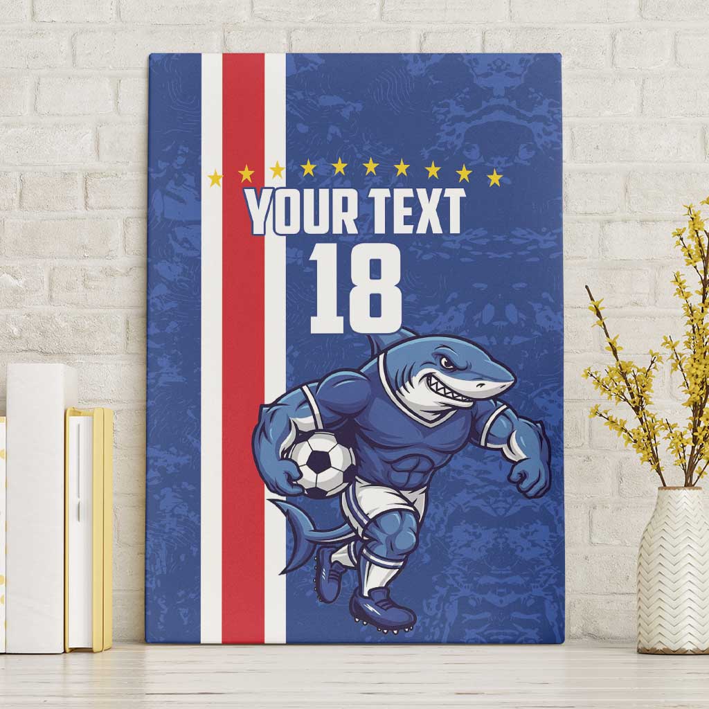 Cape Verde Football Custom Canvas Wall Art Pride Of The Islands - Wonder Print Shop