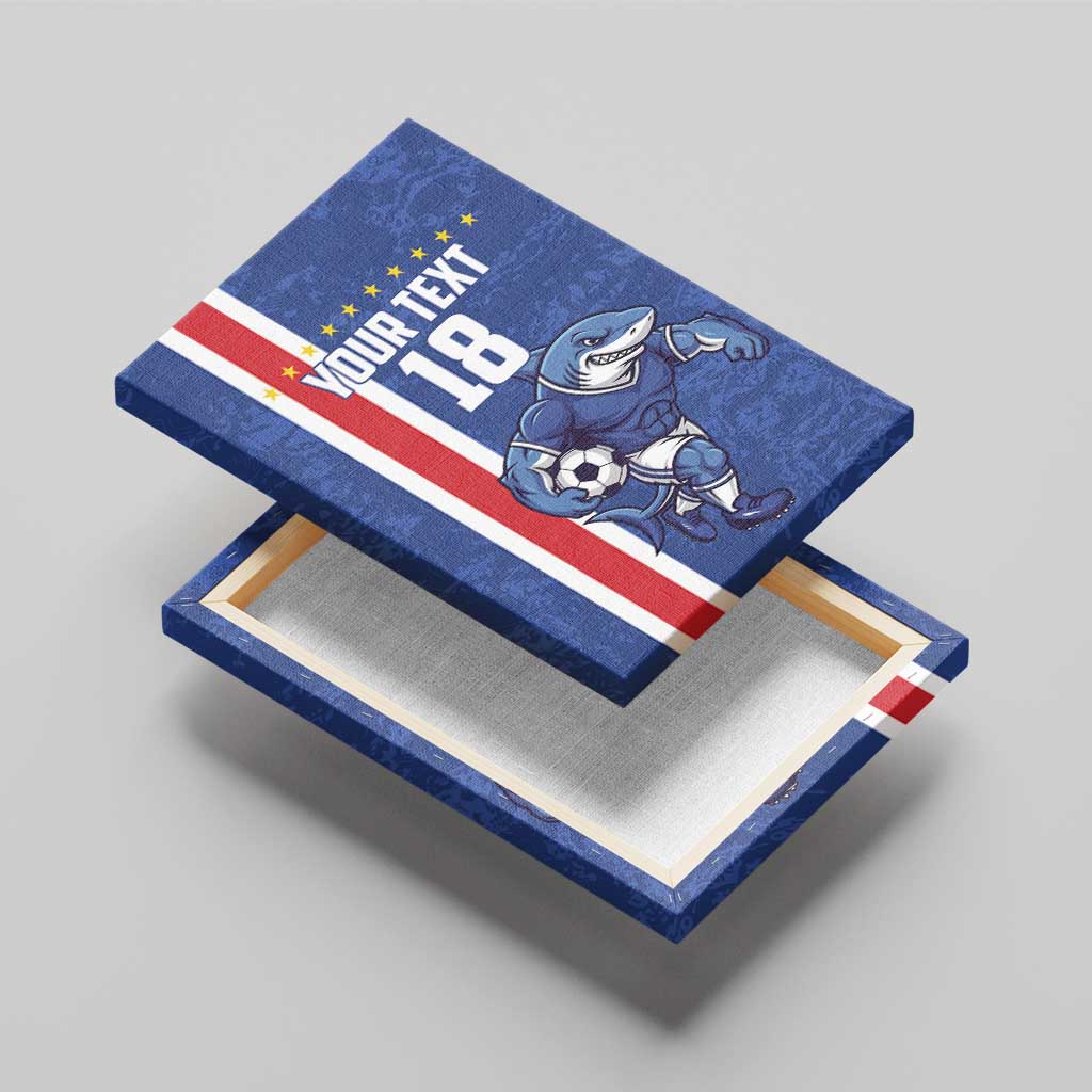 Cape Verde Football Custom Canvas Wall Art Pride Of The Islands - Wonder Print Shop