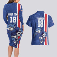 Cape Verde Football Custom Couples Matching Long Sleeve Bodycon Dress and Hawaiian Shirt Pride Of The Islands - Wonder Print Shop