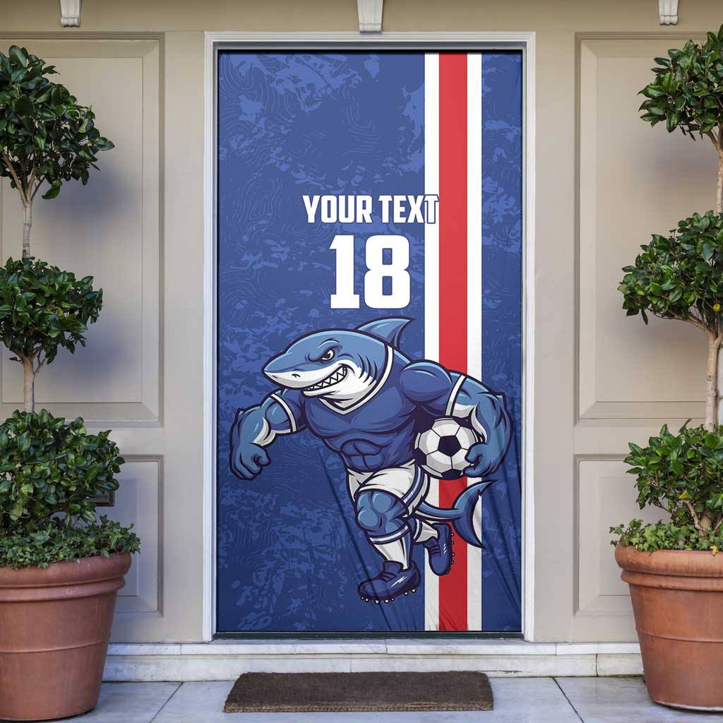 Cape Verde Football Custom Door Cover Pride Of The Islands - Wonder Print Shop