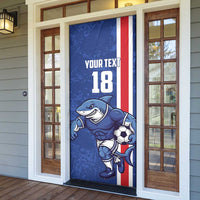 Cape Verde Football Custom Door Cover Pride Of The Islands - Wonder Print Shop