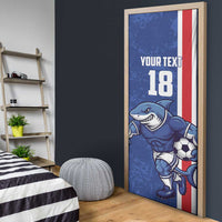 Cape Verde Football Custom Door Cover Pride Of The Islands - Wonder Print Shop