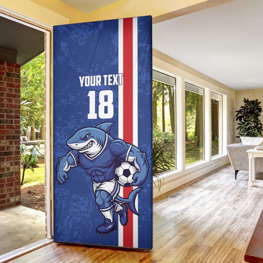Cape Verde Football Custom Door Cover Pride Of The Islands - Wonder Print Shop