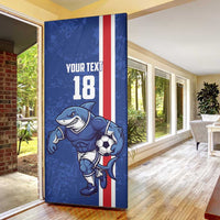 Cape Verde Football Custom Door Cover Pride Of The Islands - Wonder Print Shop