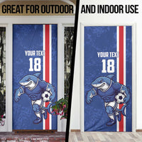 Cape Verde Football Custom Door Cover Pride Of The Islands - Wonder Print Shop
