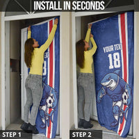 Cape Verde Football Custom Door Cover Pride Of The Islands - Wonder Print Shop