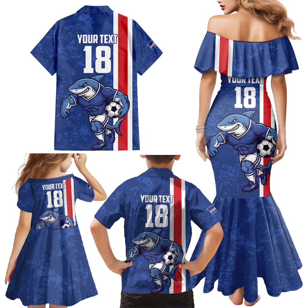 Cape Verde Football Custom Family Matching Mermaid Dress and Hawaiian Shirt Pride Of The Islands - Wonder Print Shop