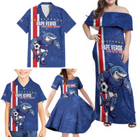Cape Verde Football Custom Family Matching Off Shoulder Maxi Dress and Hawaiian Shirt Pride Of The Islands - Wonder Print Shop