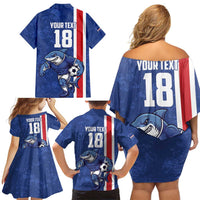 Cape Verde Football Custom Family Matching Off Shoulder Short Dress and Hawaiian Shirt Pride Of The Islands - Wonder Print Shop