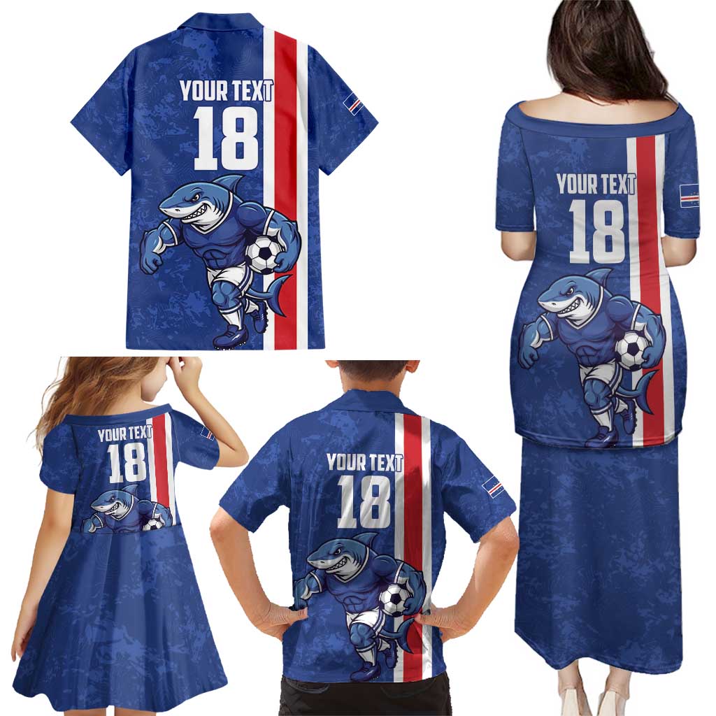 Cape Verde Football Custom Family Matching Puletasi and Hawaiian Shirt Pride Of The Islands - Wonder Print Shop