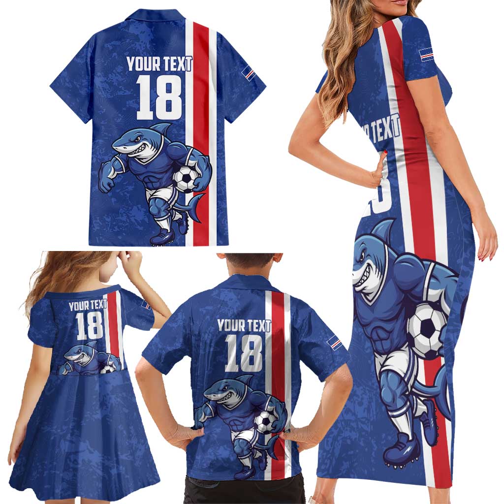 Cape Verde Football Custom Family Matching Short Sleeve Bodycon Dress and Hawaiian Shirt Pride Of The Islands - Wonder Print Shop