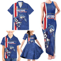 Cape Verde Football Custom Family Matching Tank Maxi Dress and Hawaiian Shirt Pride Of The Islands - Wonder Print Shop