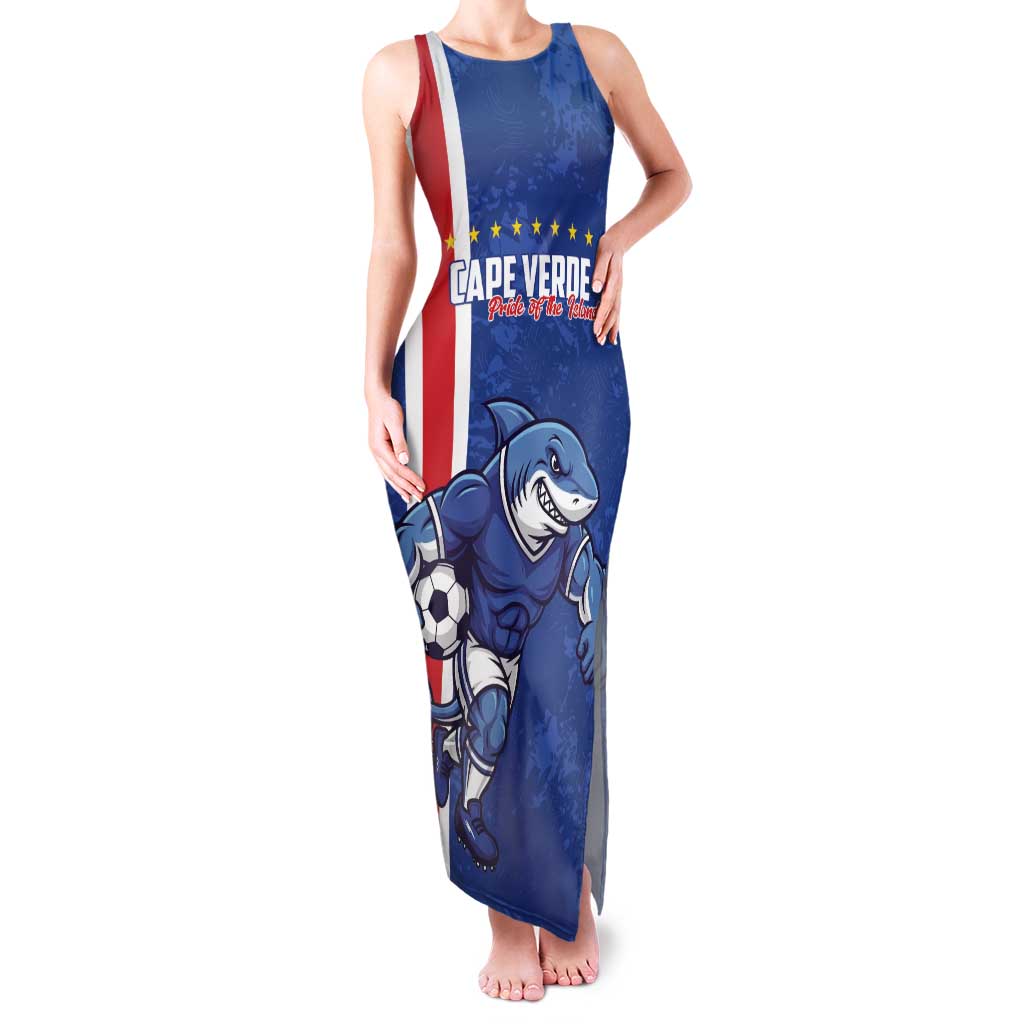 Cape Verde Football Custom Family Matching Tank Maxi Dress and Hawaiian Shirt Pride Of The Islands - Wonder Print Shop