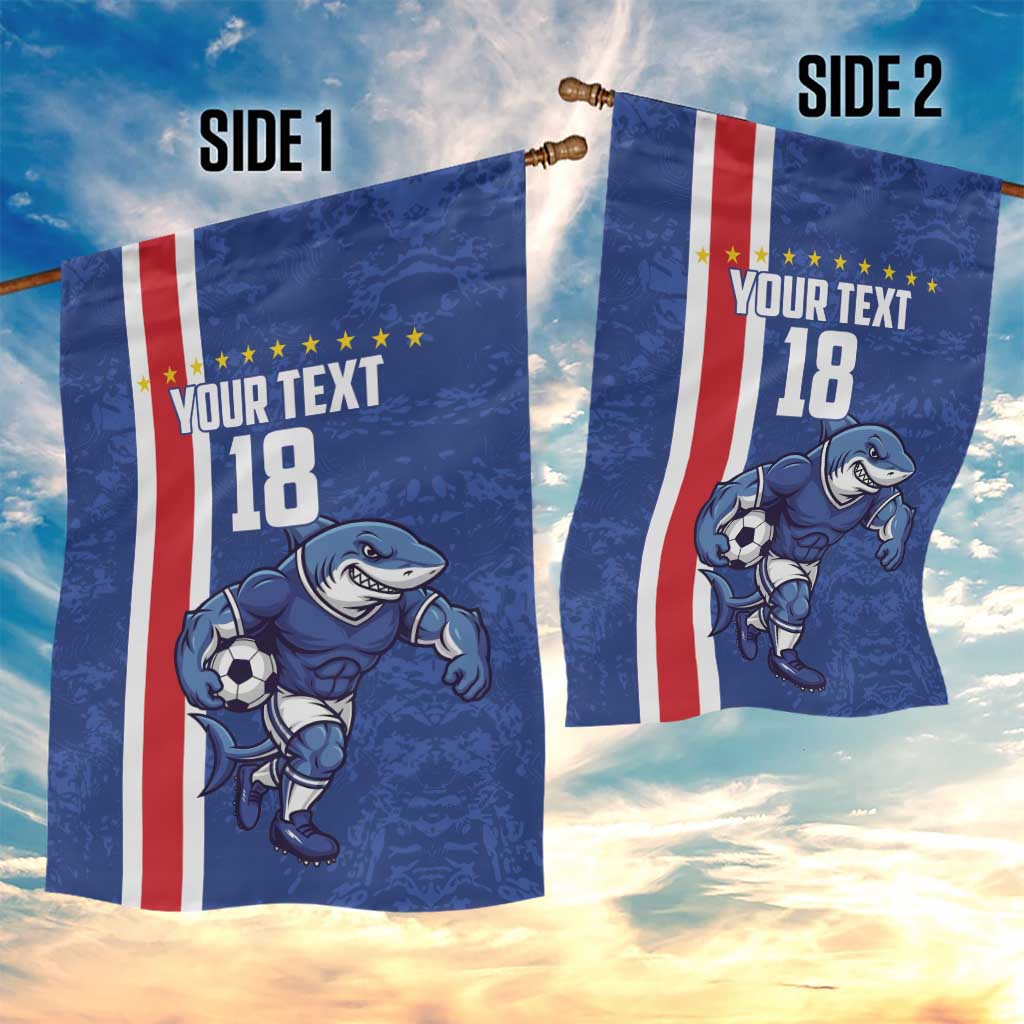 Cape Verde Football Custom Garden Flag Pride Of The Islands - Wonder Print Shop