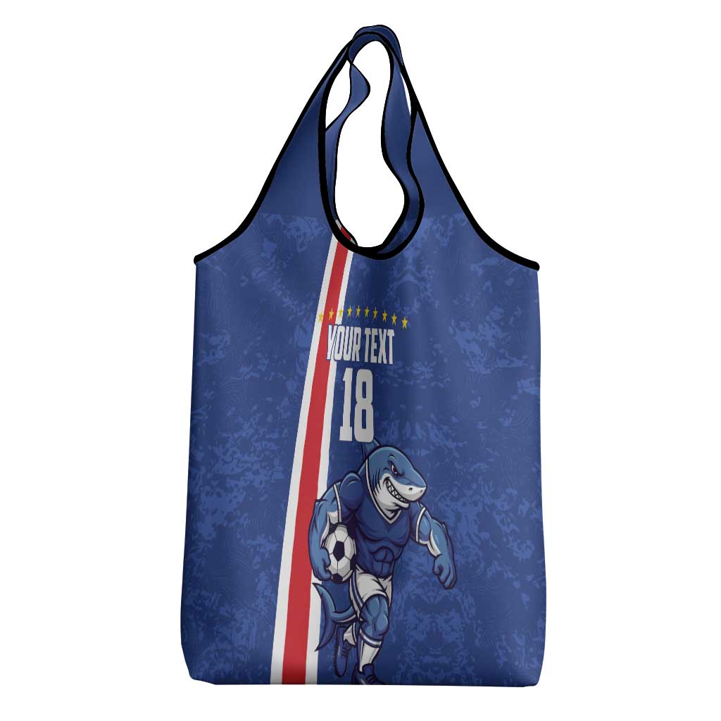 Cape Verde Football Custom Grocery Bag Pride Of The Islands - Wonder Print Shop
