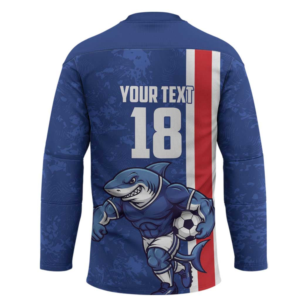 Cape Verde Football Custom Hockey Jersey Pride Of The Islands - Wonder Print Shop