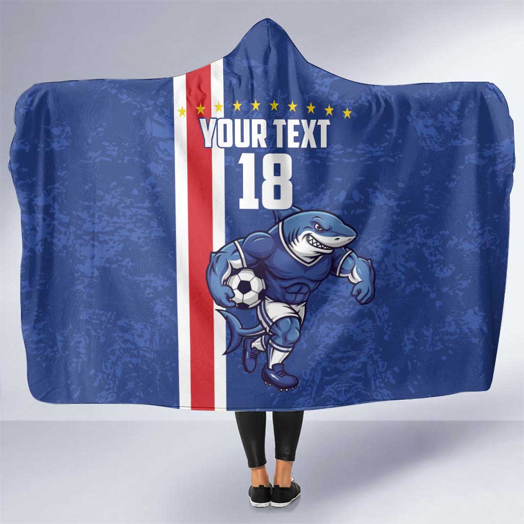 Cape Verde Football Custom Hooded Blanket Pride Of The Islands - Wonder Print Shop