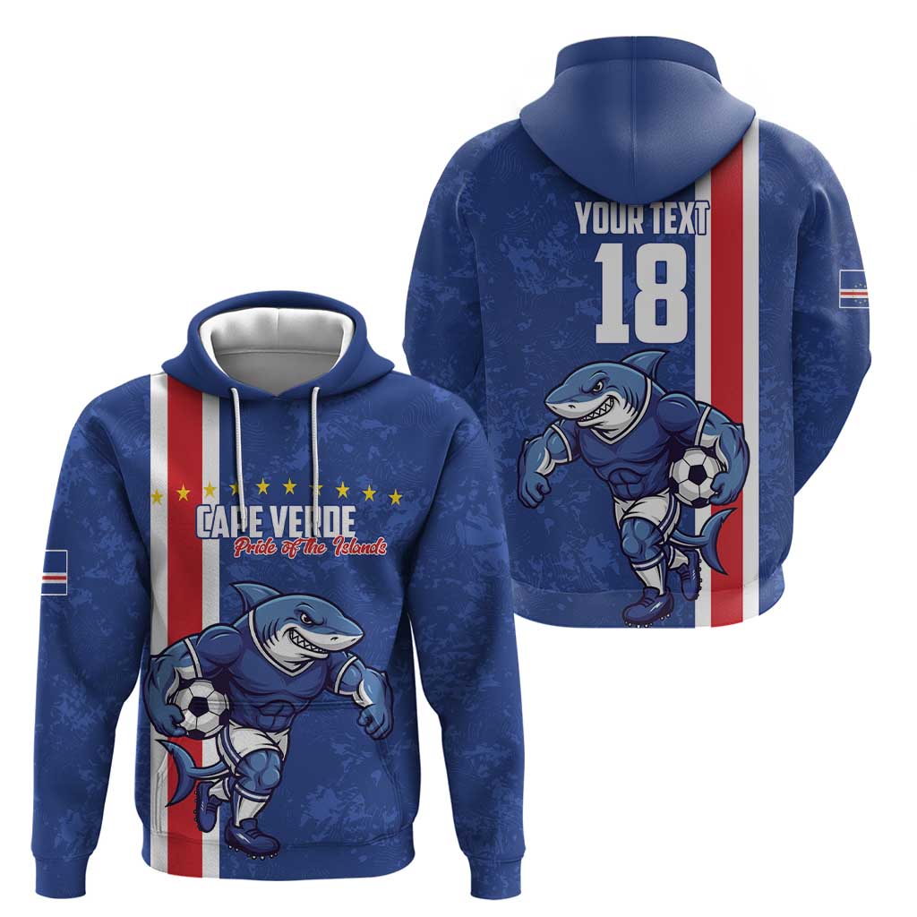 Cape Verde Football Custom Hoodie Pride Of The Islands - Wonder Print Shop