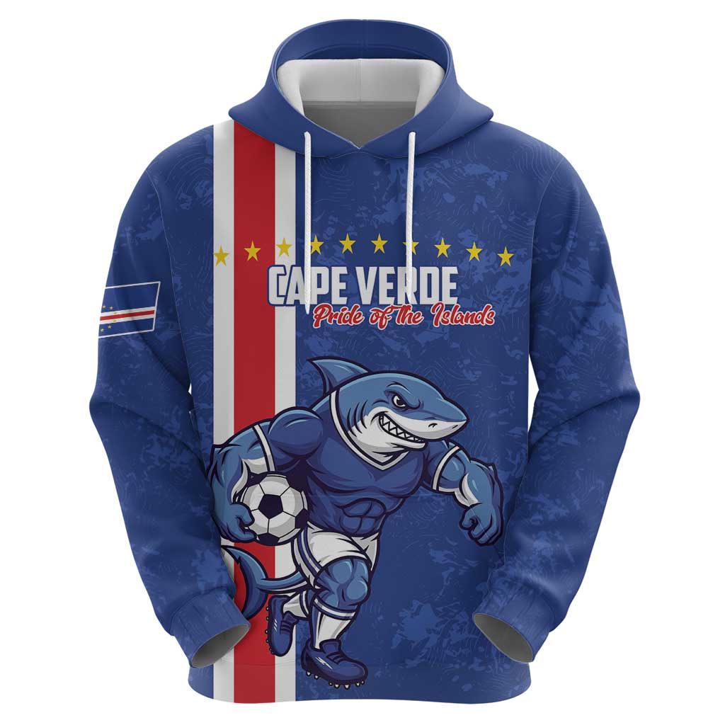 Cape Verde Football Custom Hoodie Pride Of The Islands - Wonder Print Shop