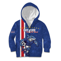 Cape Verde Football Custom Kid Hoodie Pride Of The Islands - Wonder Print Shop
