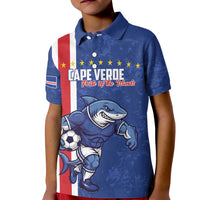 Cape Verde Football Custom Kid Polo Shirt Pride Of The Islands - Wonder Print Shop