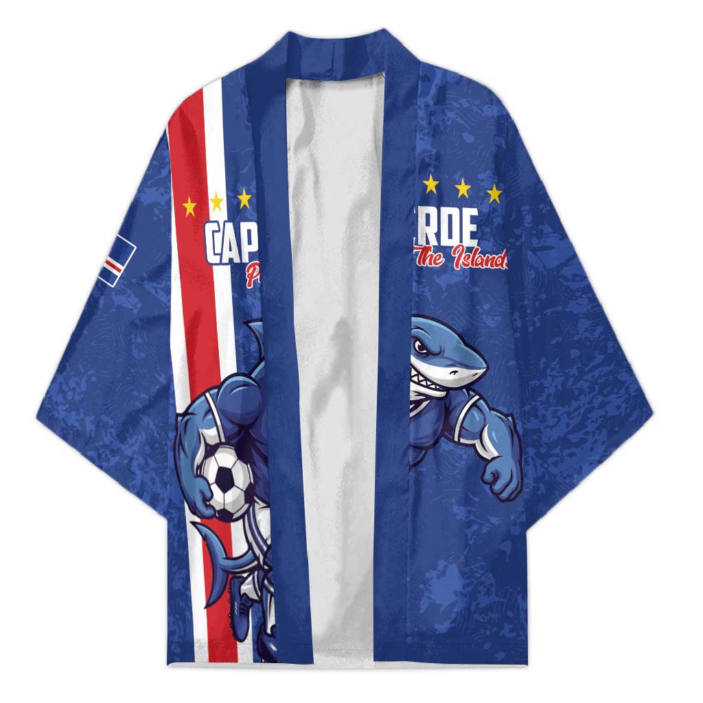 Cape Verde Football Custom Kimono Pride Of The Islands - Wonder Print Shop