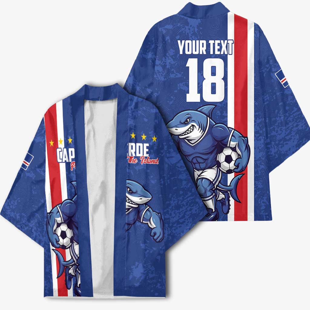 Cape Verde Football Custom Kimono Pride Of The Islands - Wonder Print Shop