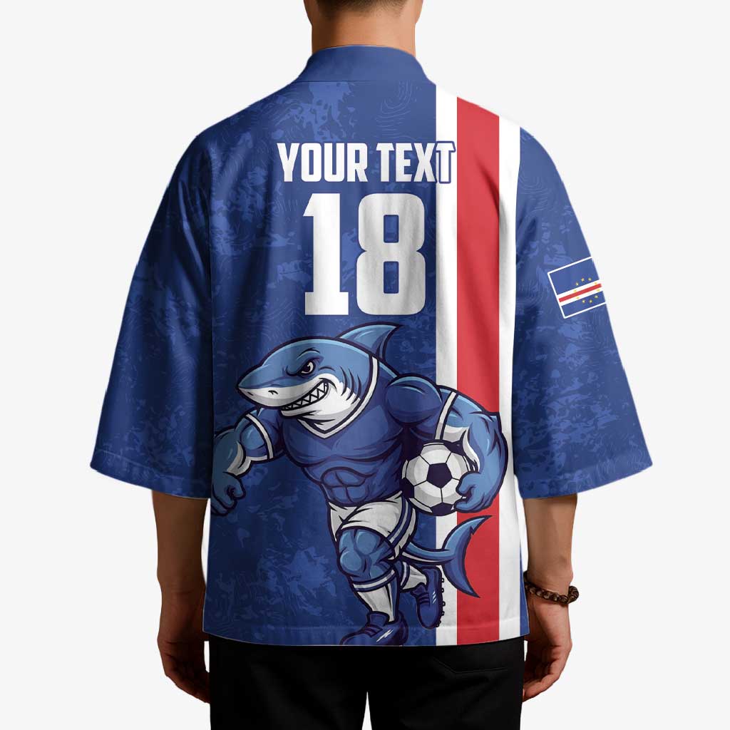 Cape Verde Football Custom Kimono Pride Of The Islands - Wonder Print Shop