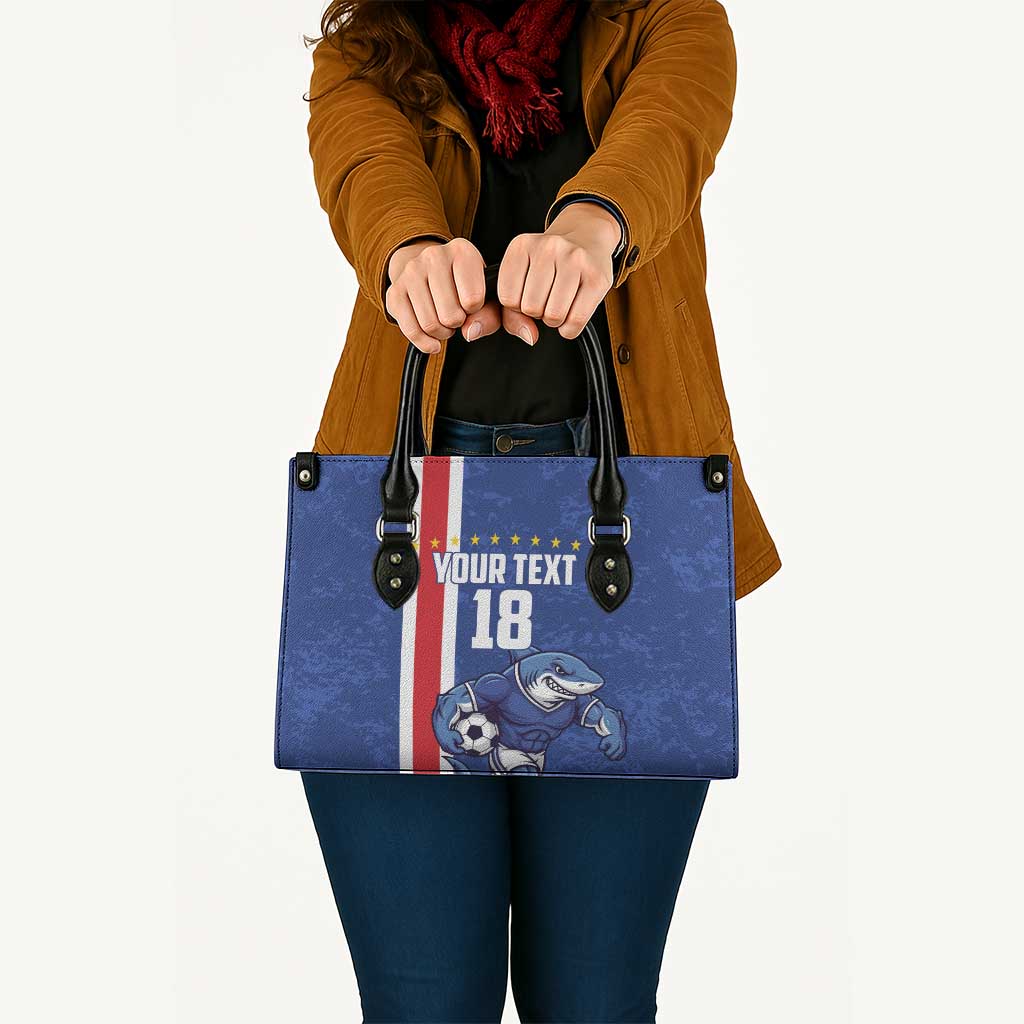Cape Verde Football Custom Leather Bag Pride Of The Islands - Wonder Print Shop