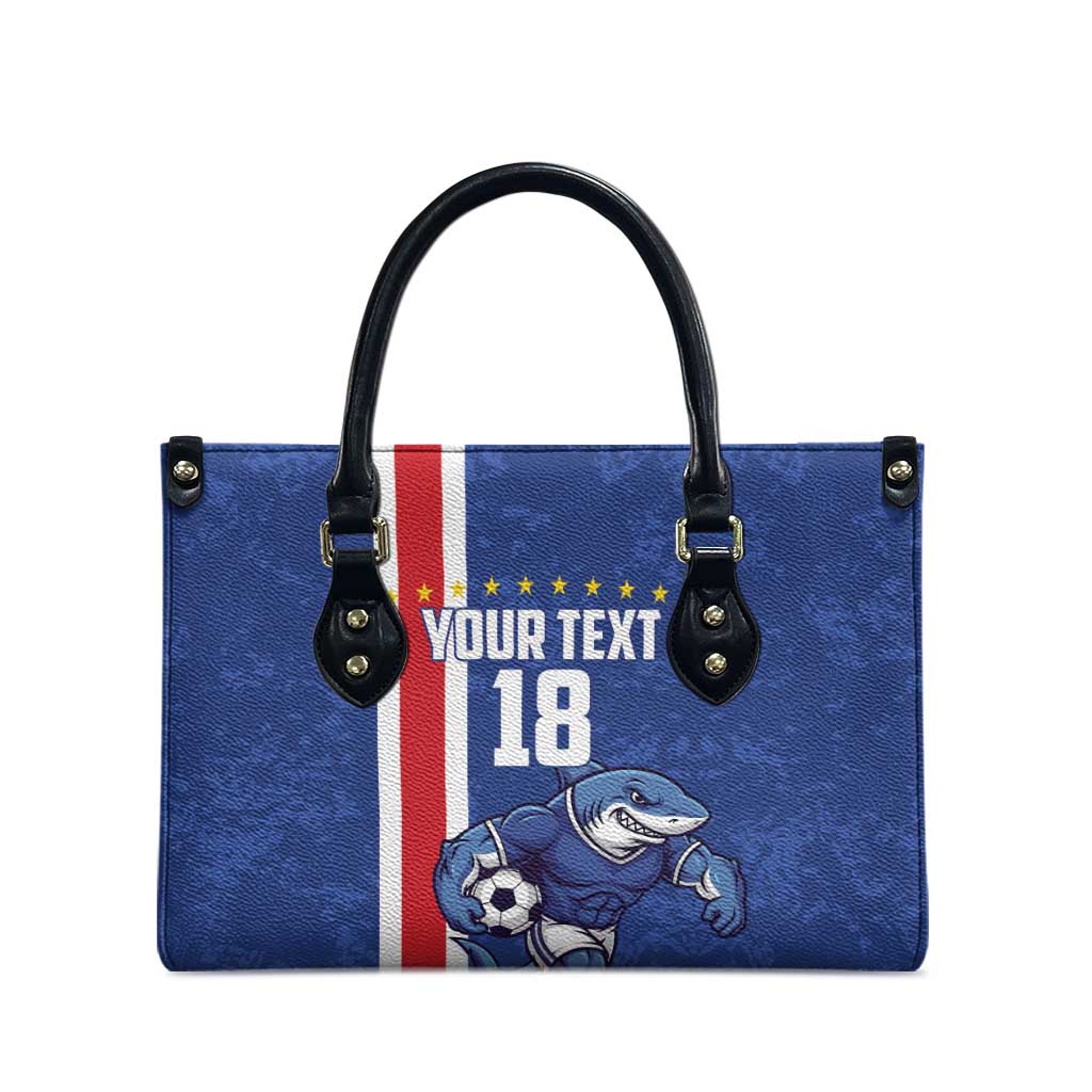 Cape Verde Football Custom Leather Bag Pride Of The Islands - Wonder Print Shop