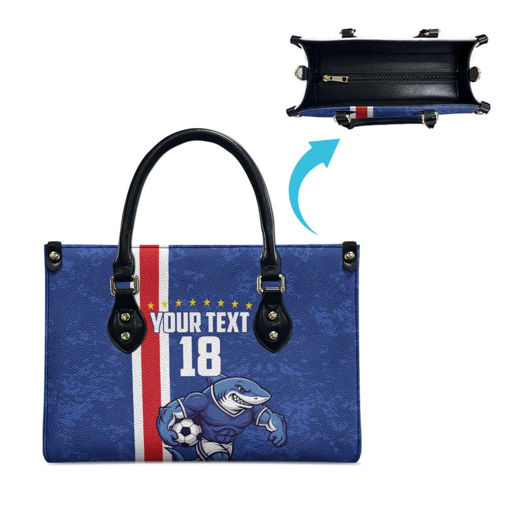 Cape Verde Football Custom Leather Bag Pride Of The Islands - Wonder Print Shop