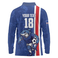 Cape Verde Football Custom Long Sleeve Polo Shirt Pride Of The Islands - Wonder Print Shop