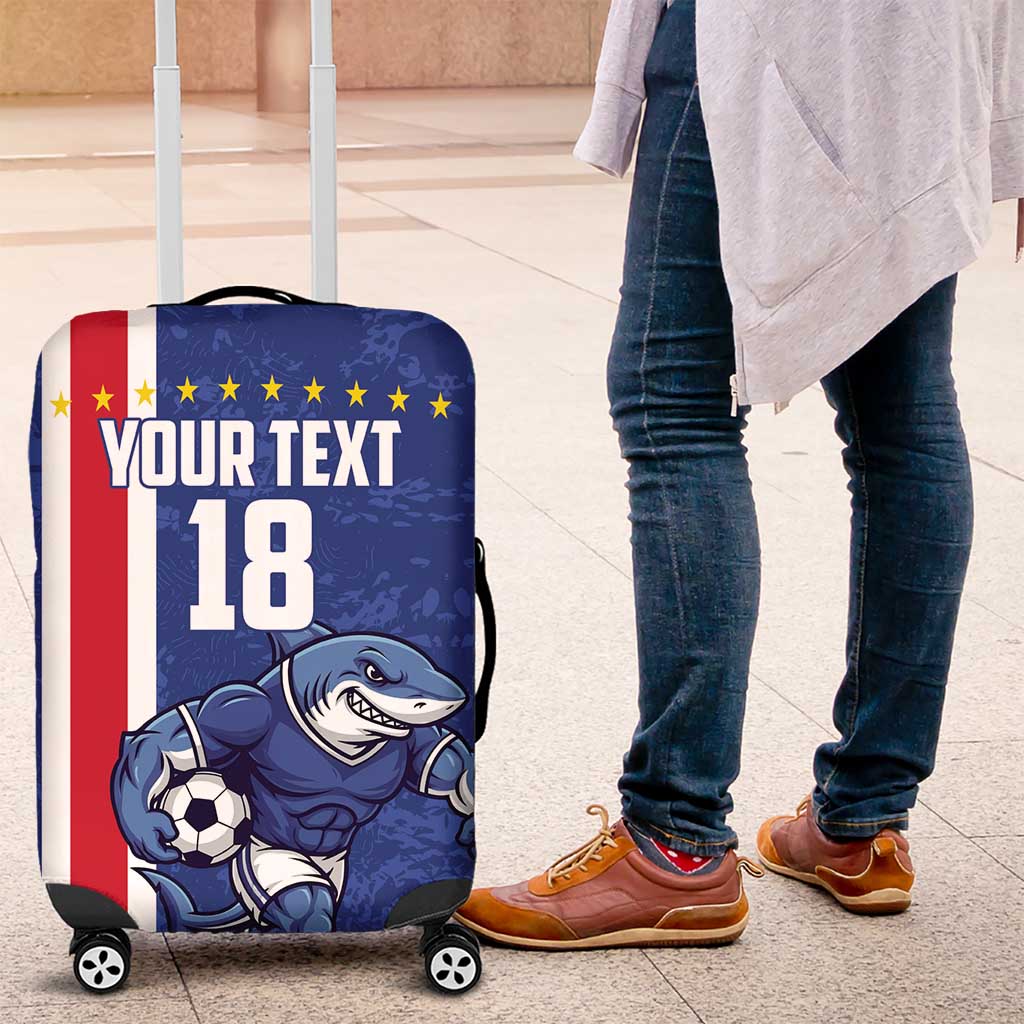 Cape Verde Football Custom Luggage Cover Pride Of The Islands - Wonder Print Shop