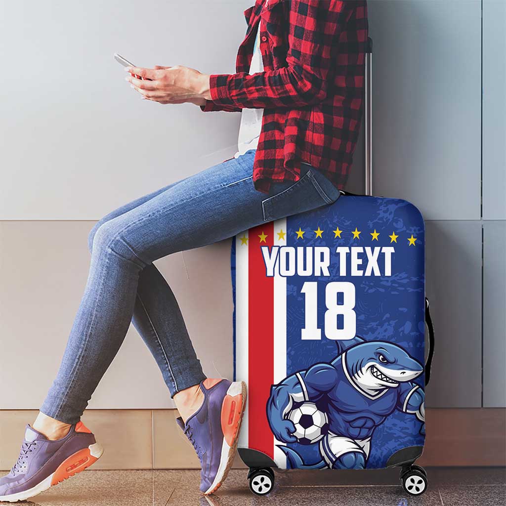 Cape Verde Football Custom Luggage Cover Pride Of The Islands - Wonder Print Shop