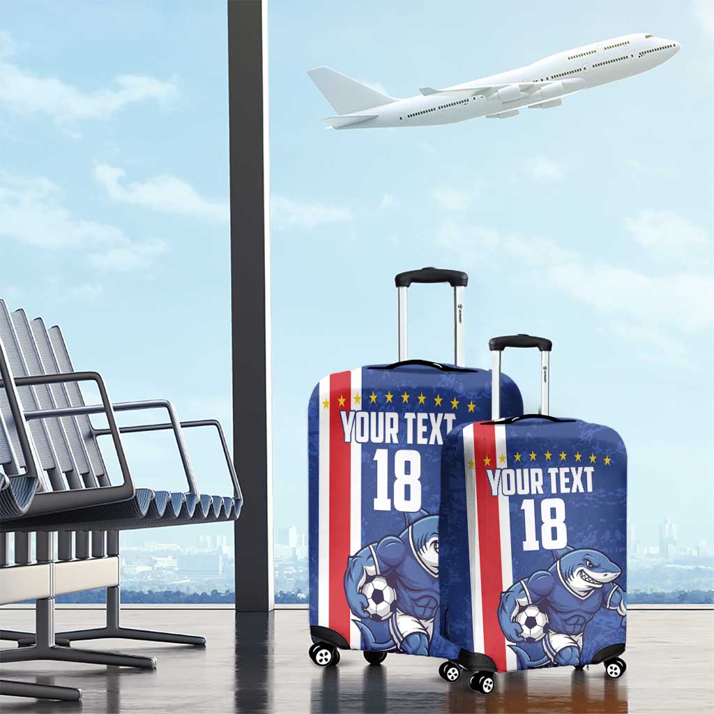 Cape Verde Football Custom Luggage Cover Pride Of The Islands - Wonder Print Shop