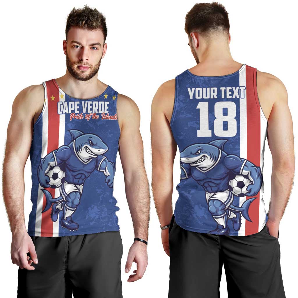 Cape Verde Football Custom Men Tank Top Pride Of The Islands - Wonder Print Shop